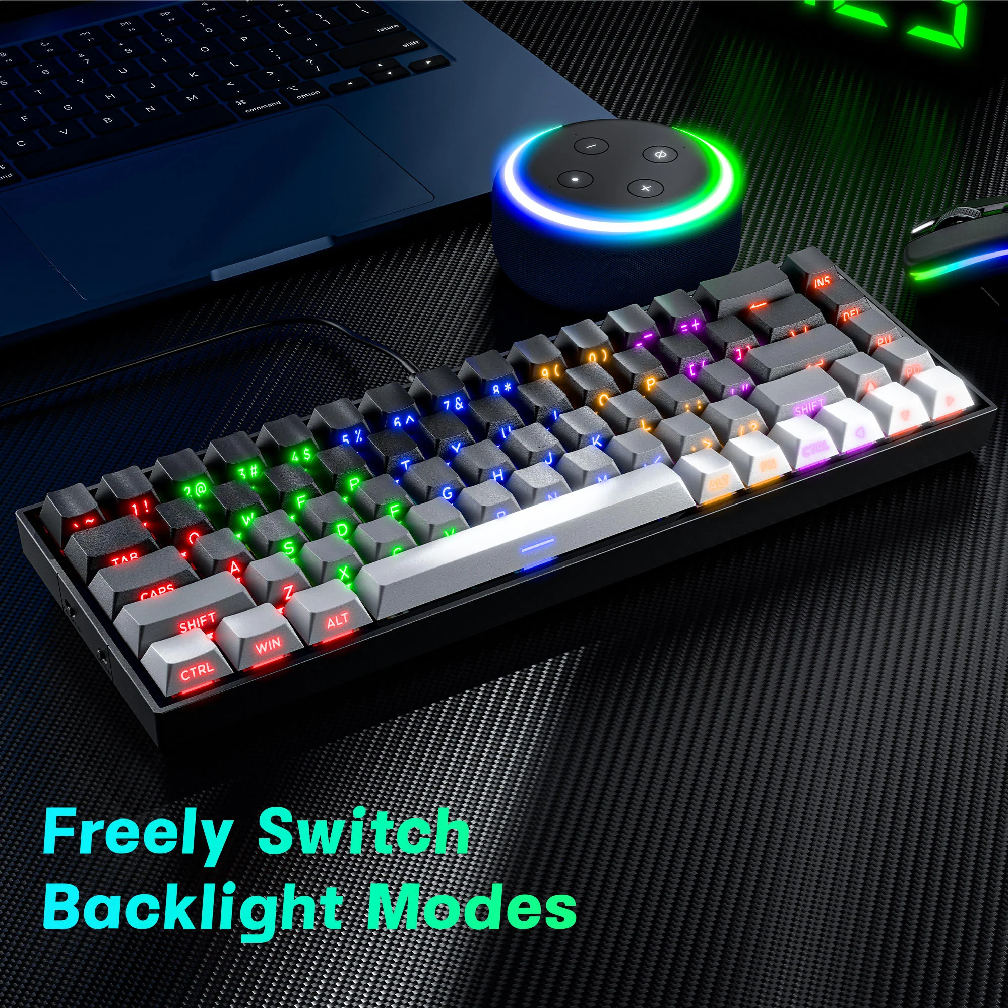 Hot-Swappable Compact Gaming Keyboard RGB Wired - Image 8