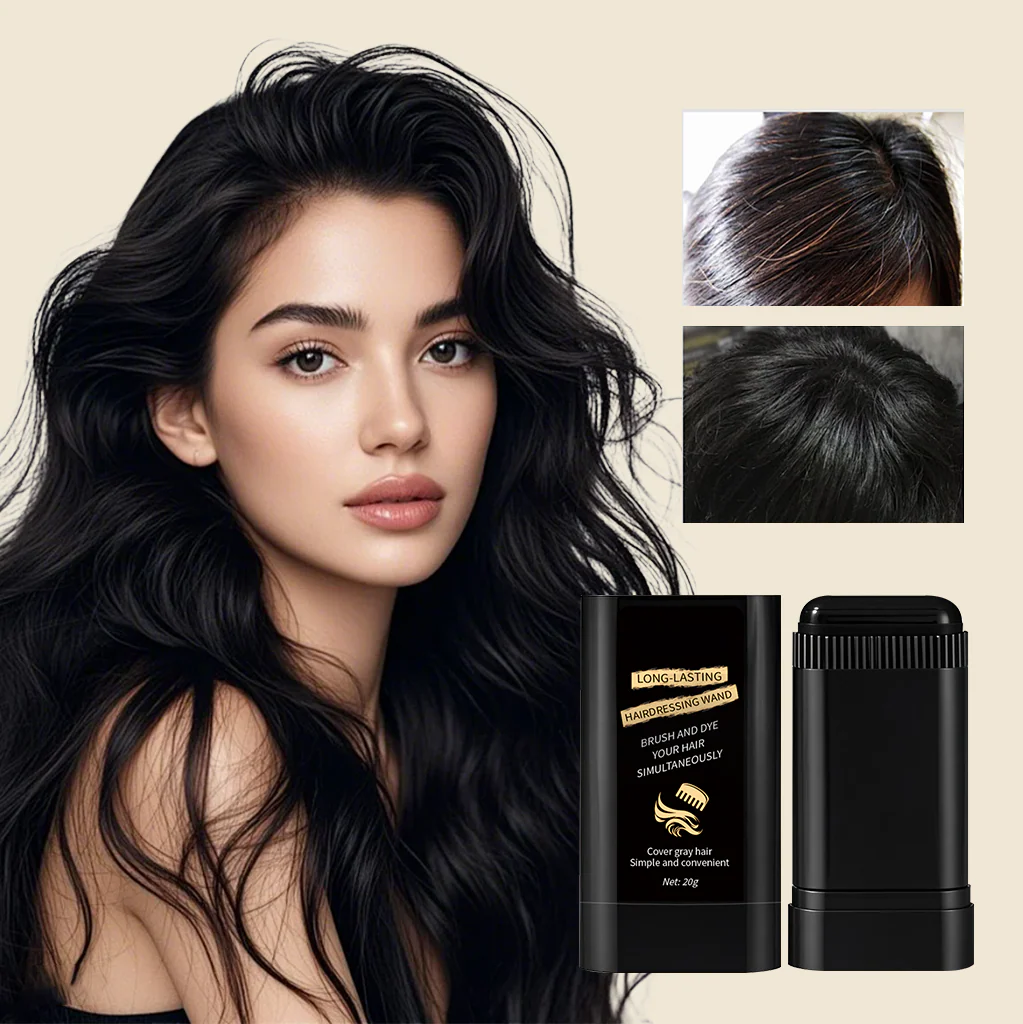 Instant Gray Root Touch-Up Hair Dye Stick – Temporary Hair Color Pen