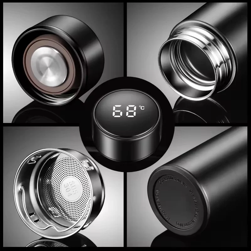 Intelligent 500 ml LED Display Temperature Stainless Steel Water Bottle – Smart Thermal Flask - Image 6