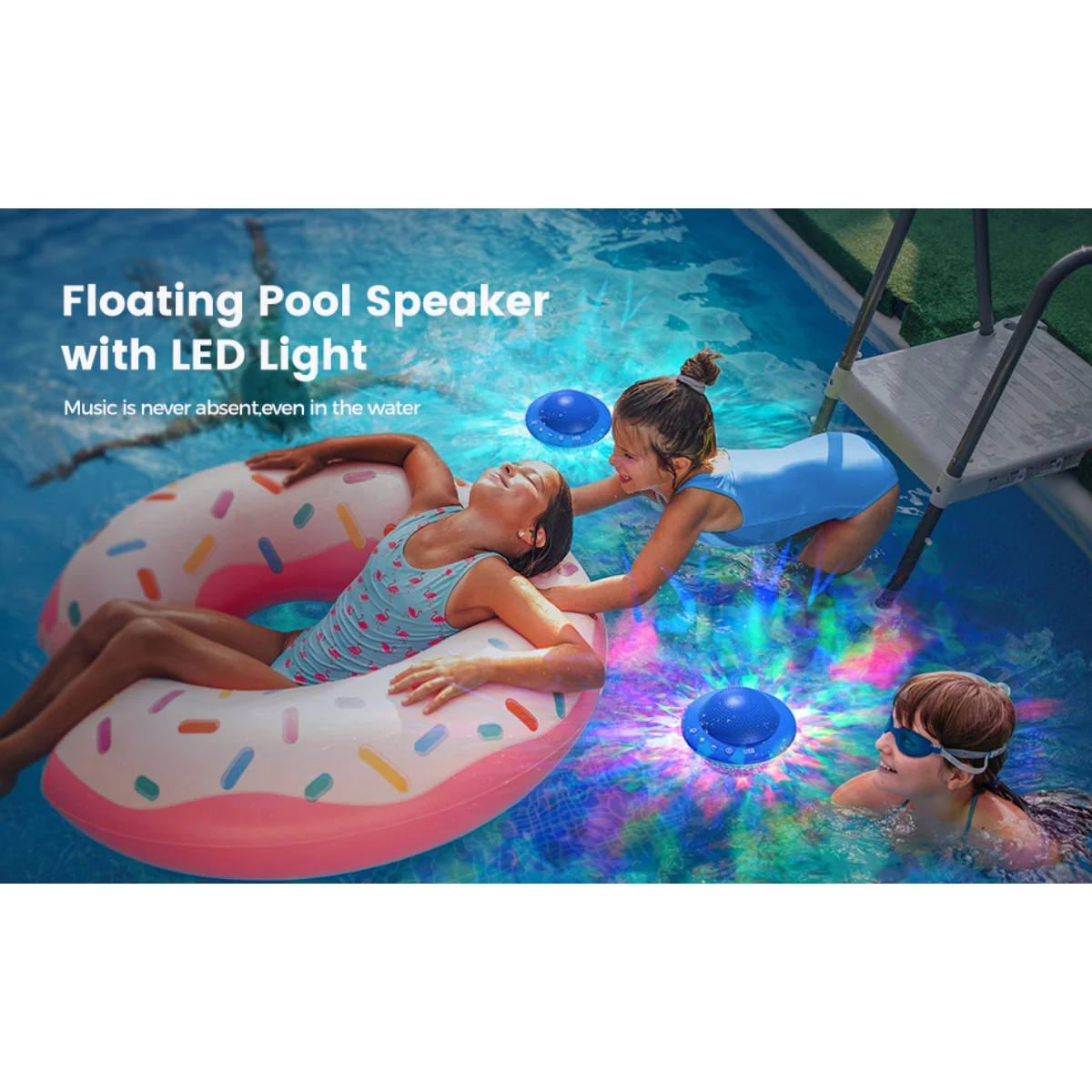 IPX7 Waterproof Shower Speaker – Wireless Bluetooth Mini Speaker with Suction Cup - Image 3