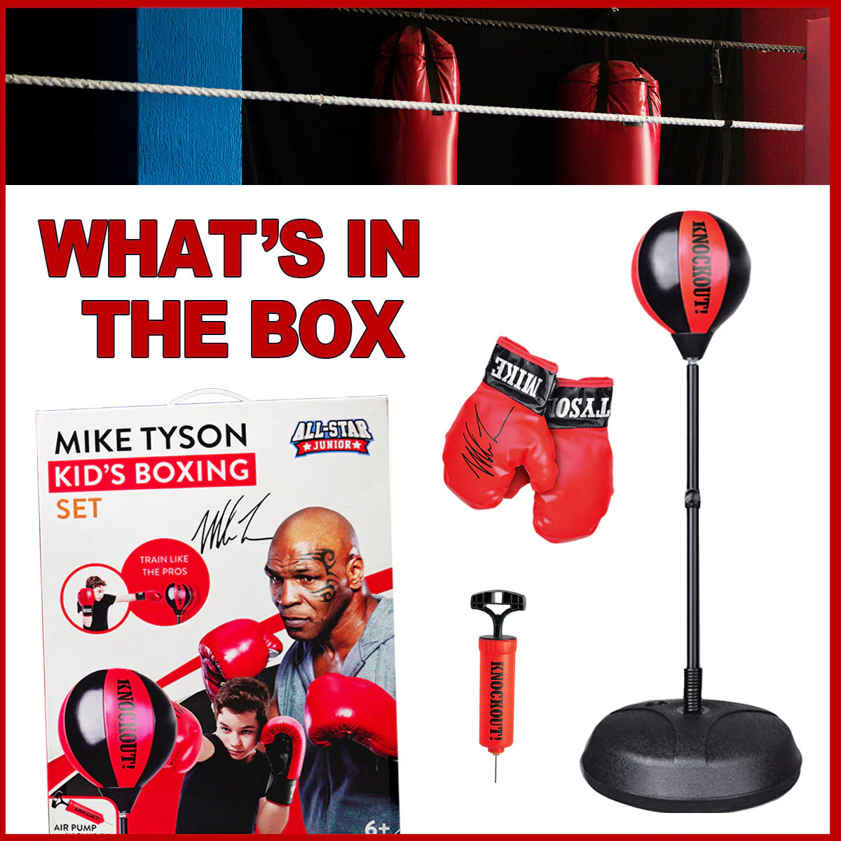 Kids Boxing Set with Gloves & Reflex Bag – Adjustable Height Stand - Image 6