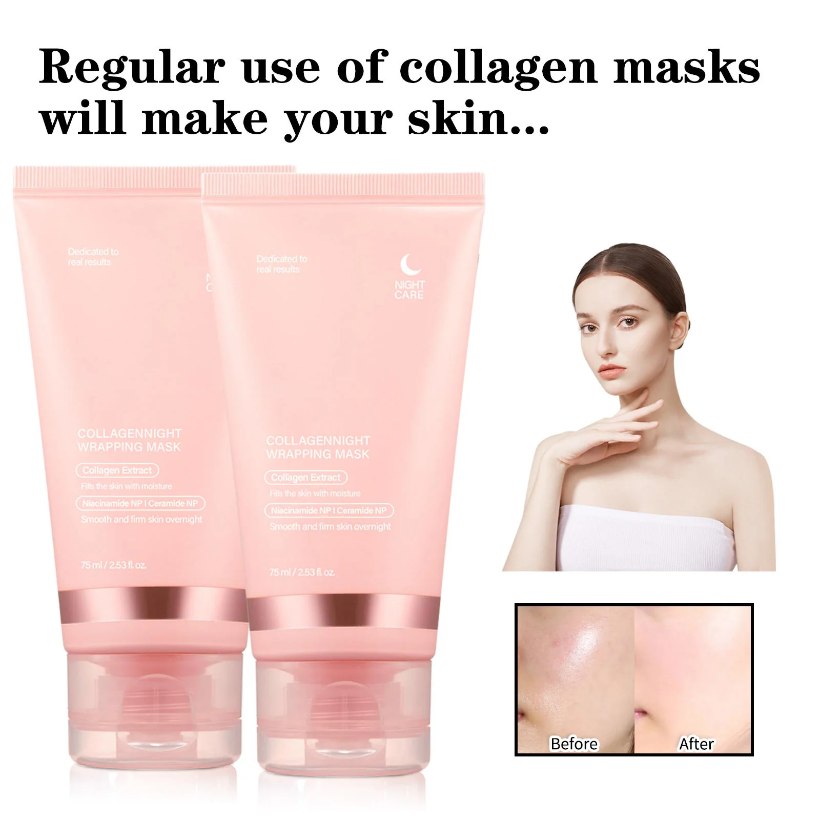 Korean Anti-Aging Whitening Moisturizing Collagen Fruit Face Mask 75ml - Image 4