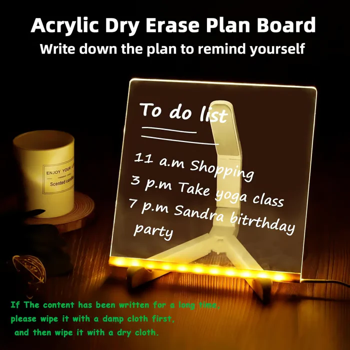 LED Acrylic Memo Board - Image 3