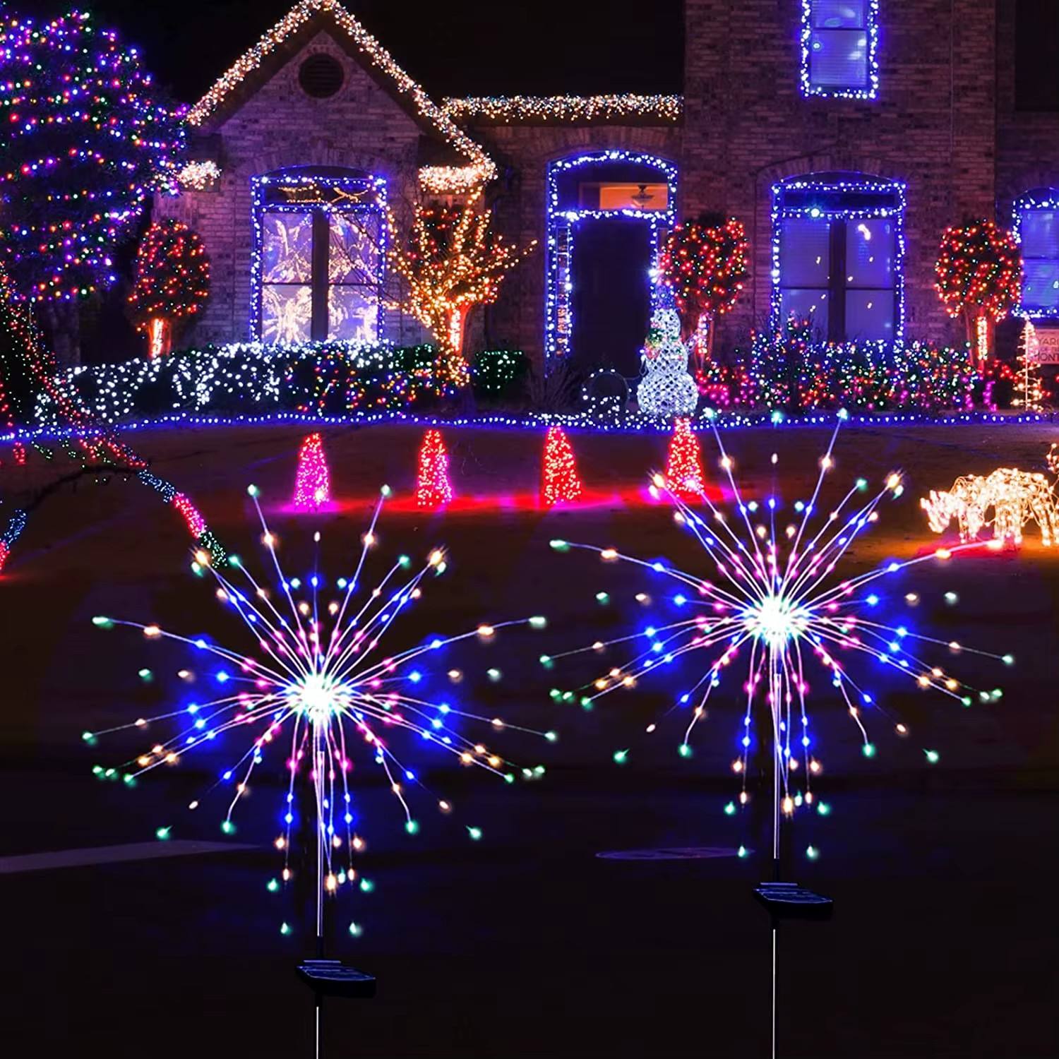 LED Firework String Lights – Retro Fairy Ball Lights for Christmas & Outdoor Garden Décor