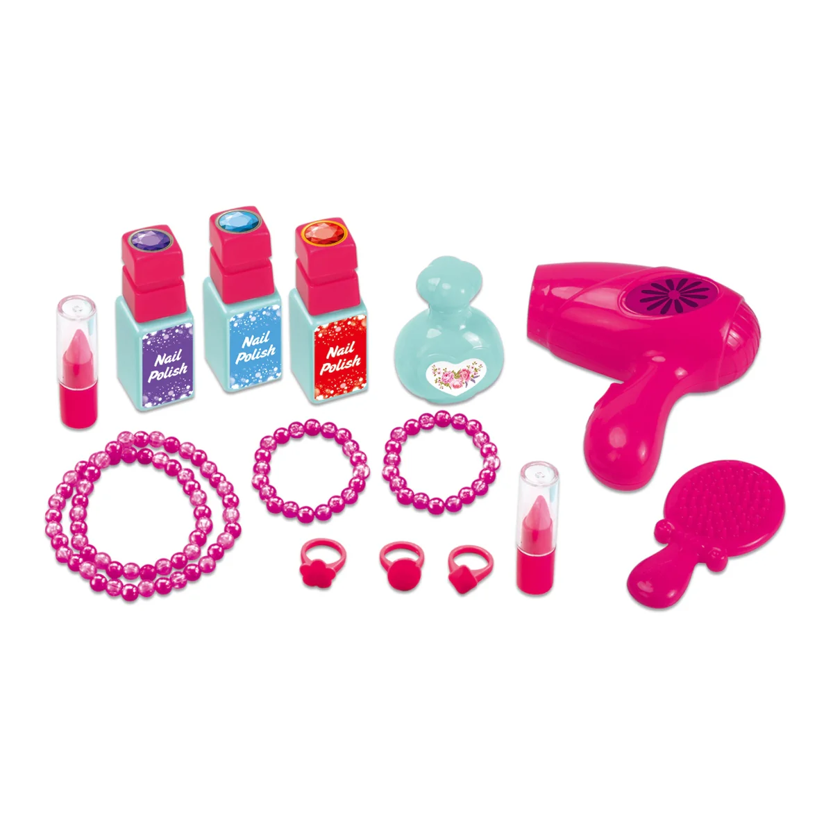 Lil’ Beauty Suitcase Playset – 24 Piece Kids Makeup & Styling Kit - Image 7