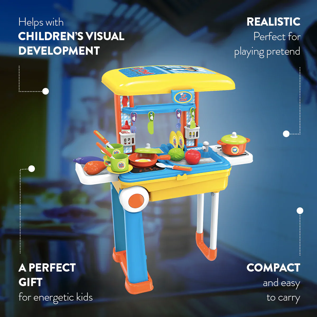 Lil’ Chef Suitcase Playset – 37 Piece Kids Cooking & Kitchen Role-Play Kit - Image 10