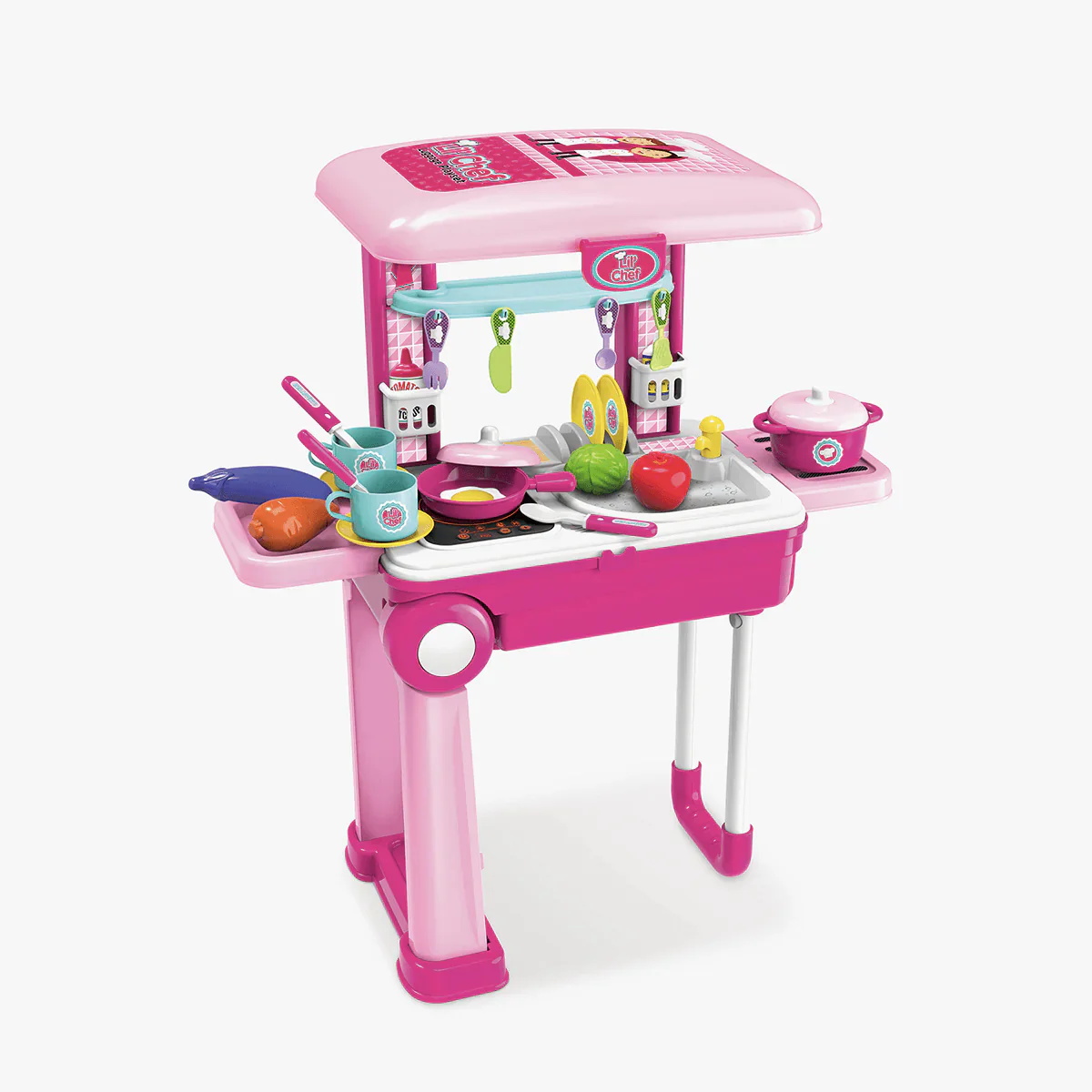 Lil’ Chef Suitcase Playset – 37 Piece Kids Cooking & Kitchen Role-Play Kit - Image 2