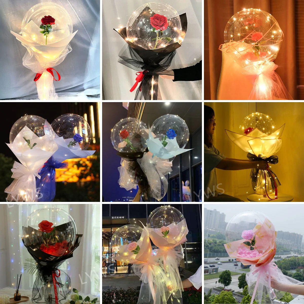 Luminous Rose Balloon - Image 4