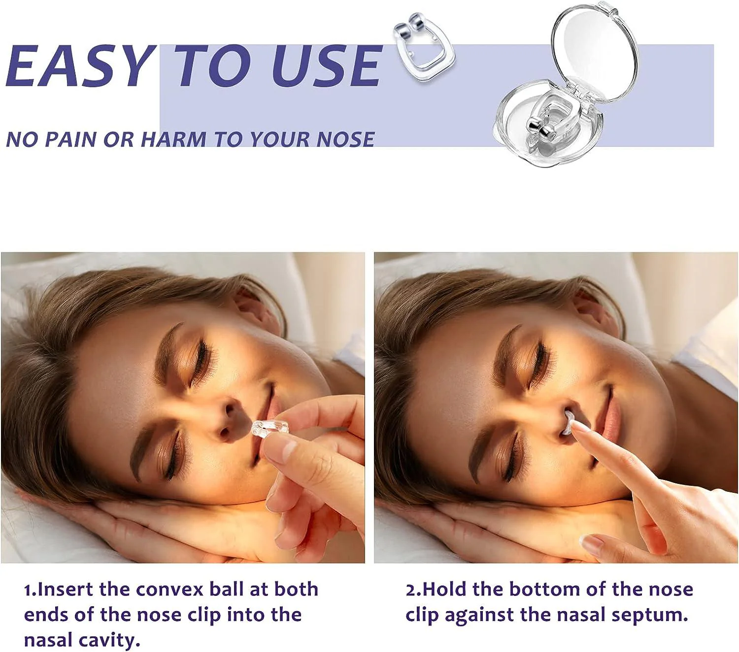 Magnetic Anti-Snore Nose Clip – Reusable Silicone Nasal Dilator - Image 3