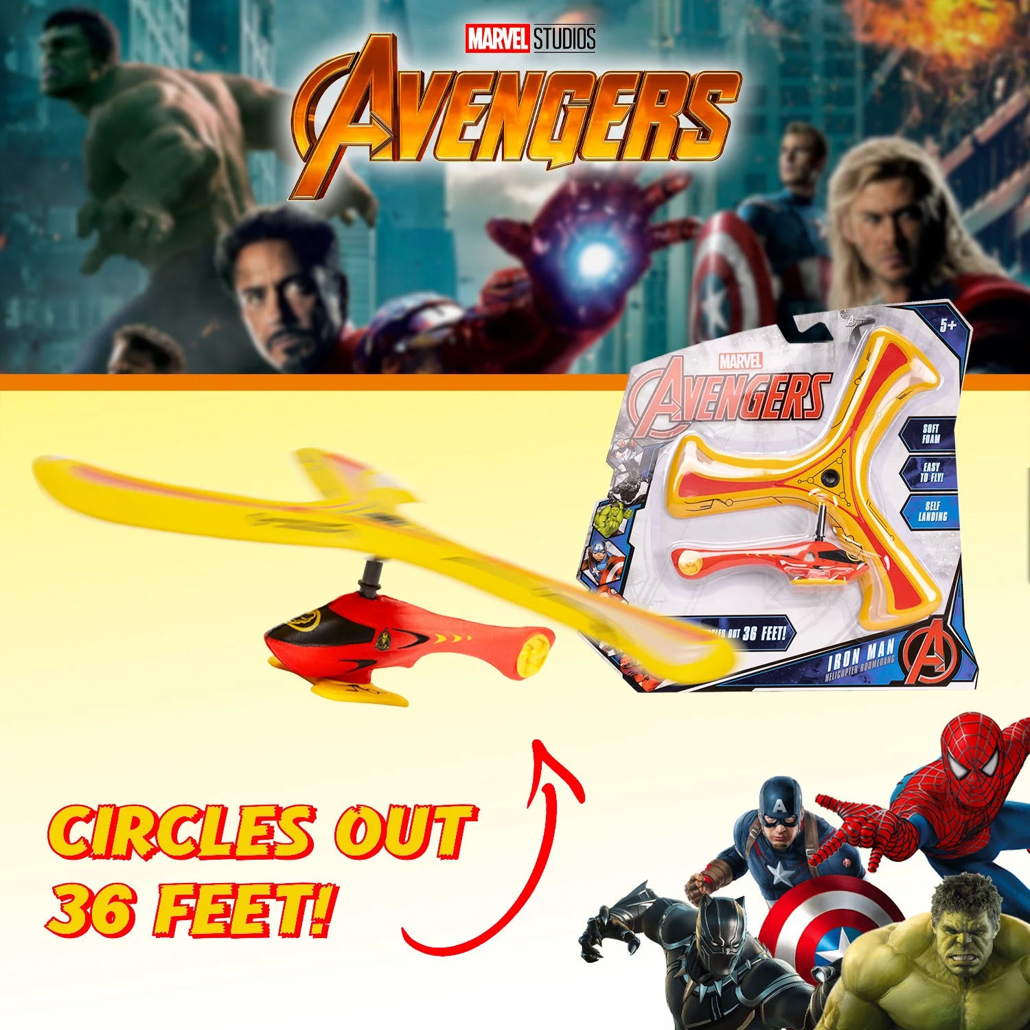Marvel Avengers Helicopter Boomerang Series - Image 2