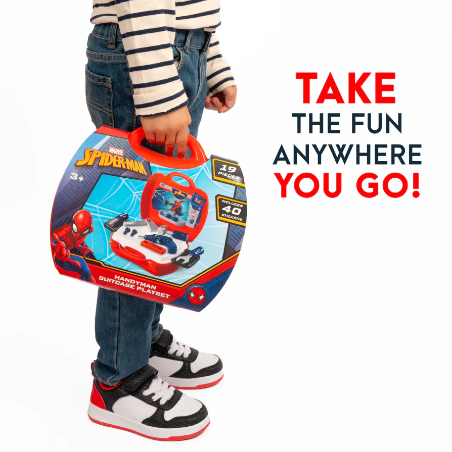 [Marvel] Spider-Man Handyman Suitcase – 19 Piece Tool Kit - Image 3