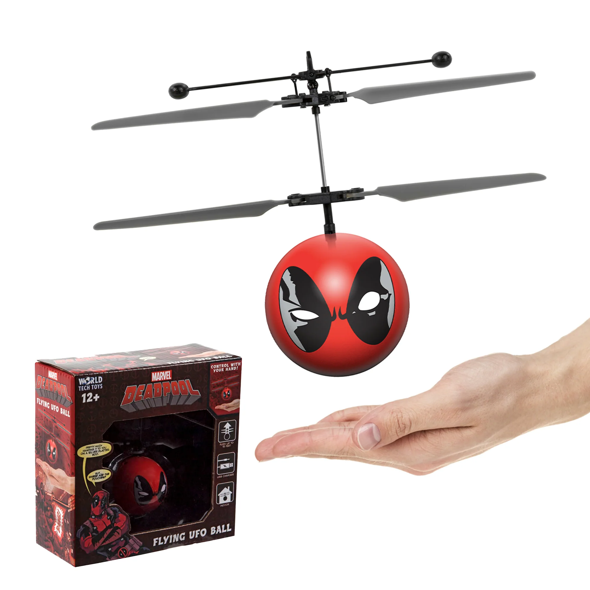 Marvel X-Men Deadpool IR UFO Ball Helicopter - Image 2