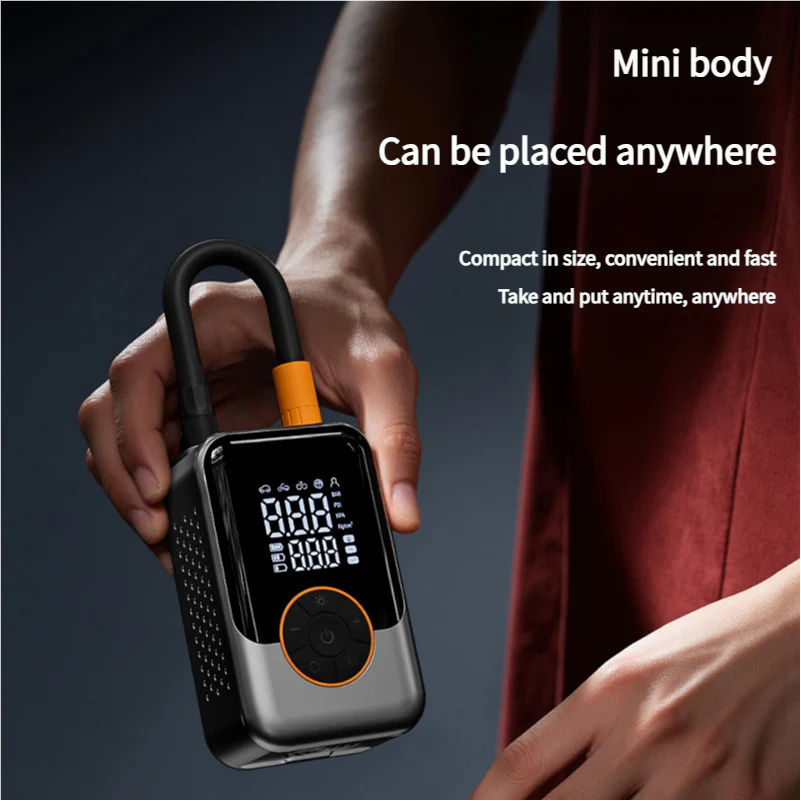 Mini Portable Wireless Electric Tire Inflator with LED Display - Image 4