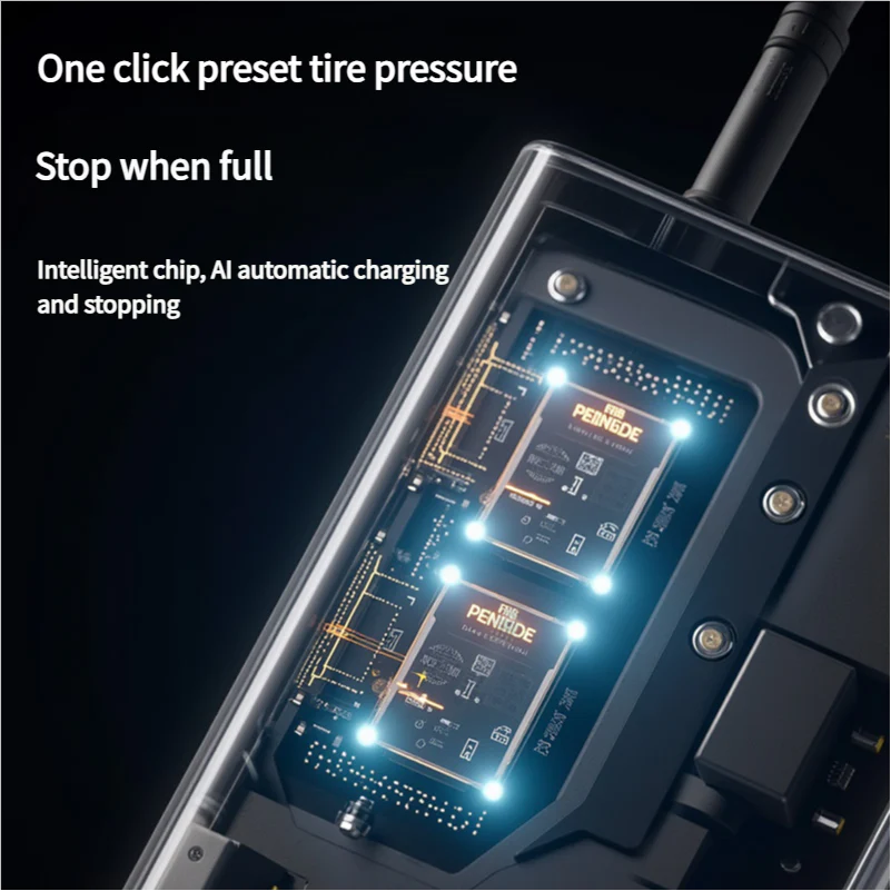 Mini Portable Wireless Electric Tire Inflator with LED Display - Image 5