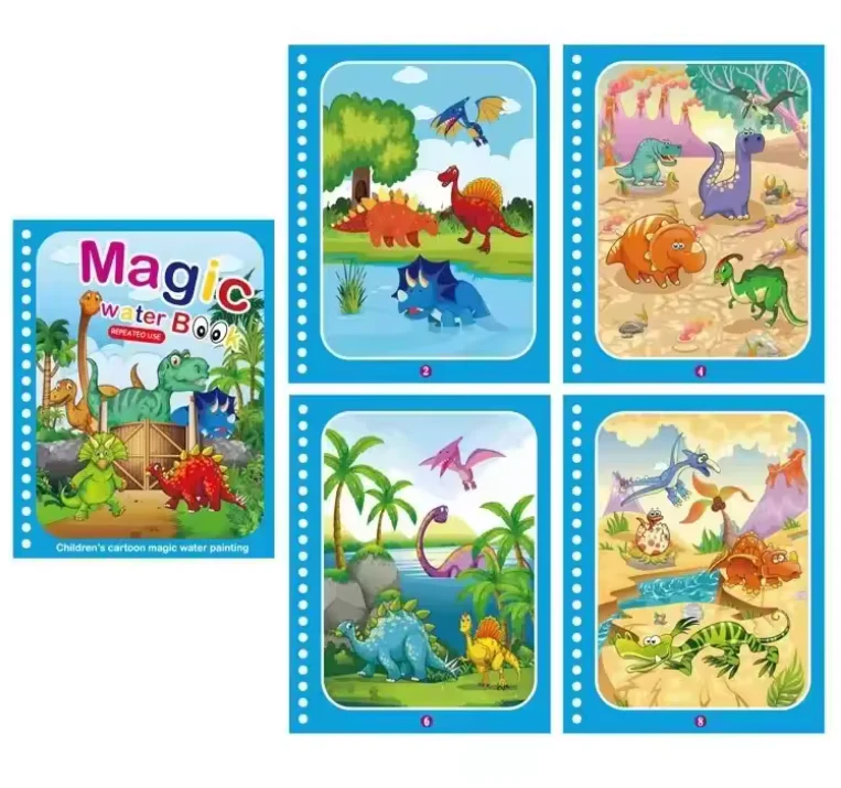 Montessori Magic Water Drawing Book – Reusable Sensory Coloring Activity - Image 6