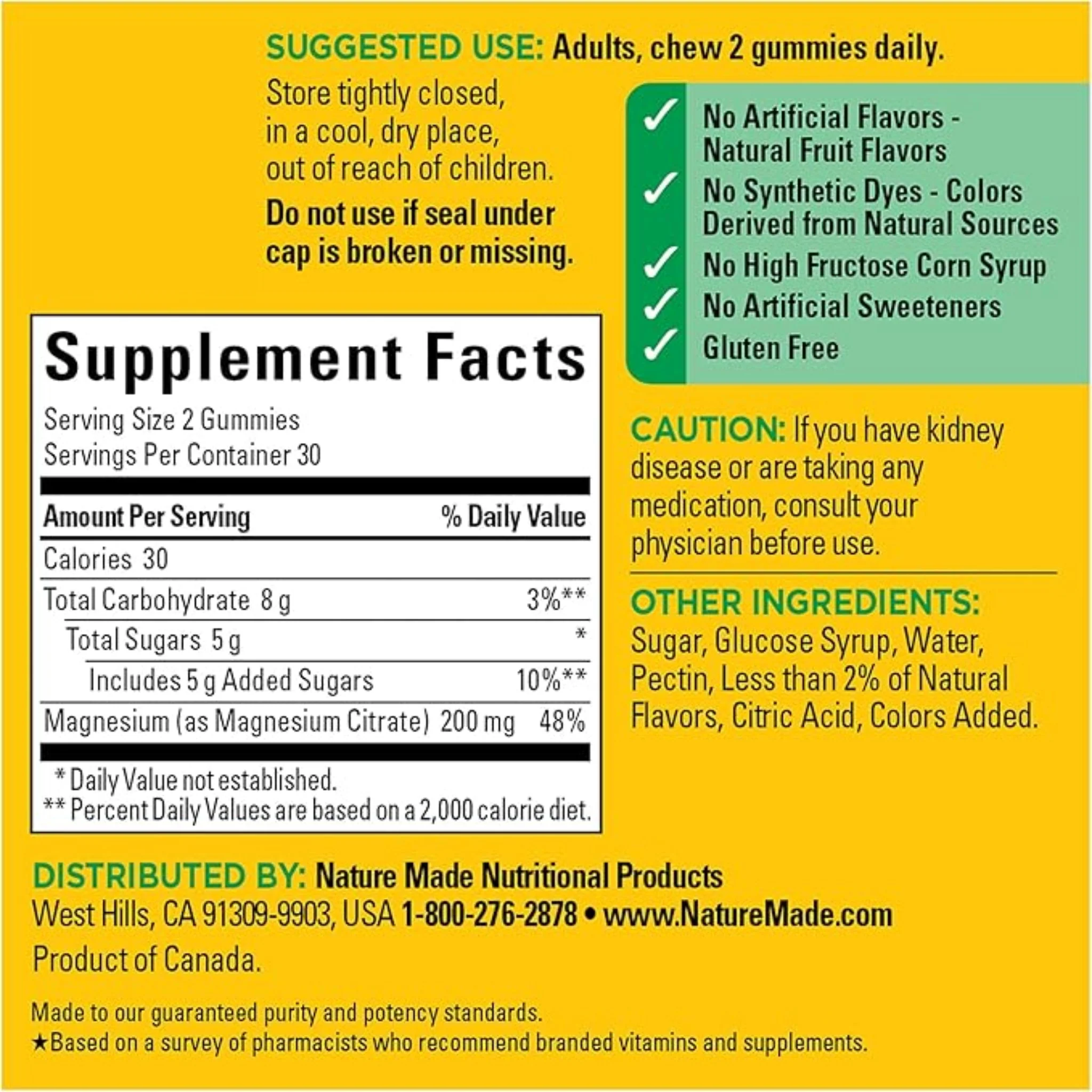 Nature Made High Absorption Magnesium Citrate Gummies – 200 mg - Image 4