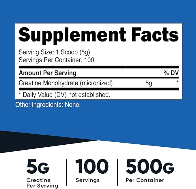 Nutricost Micronized Creatine Monohydrate Powder - Image 4