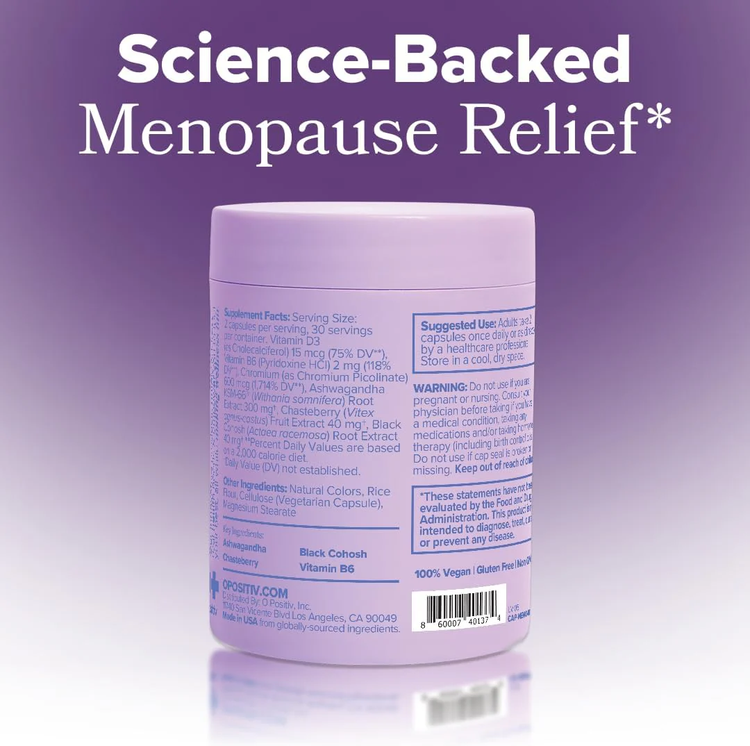 O Positiv MENO Vitamins – Menopause Support - Image 2
