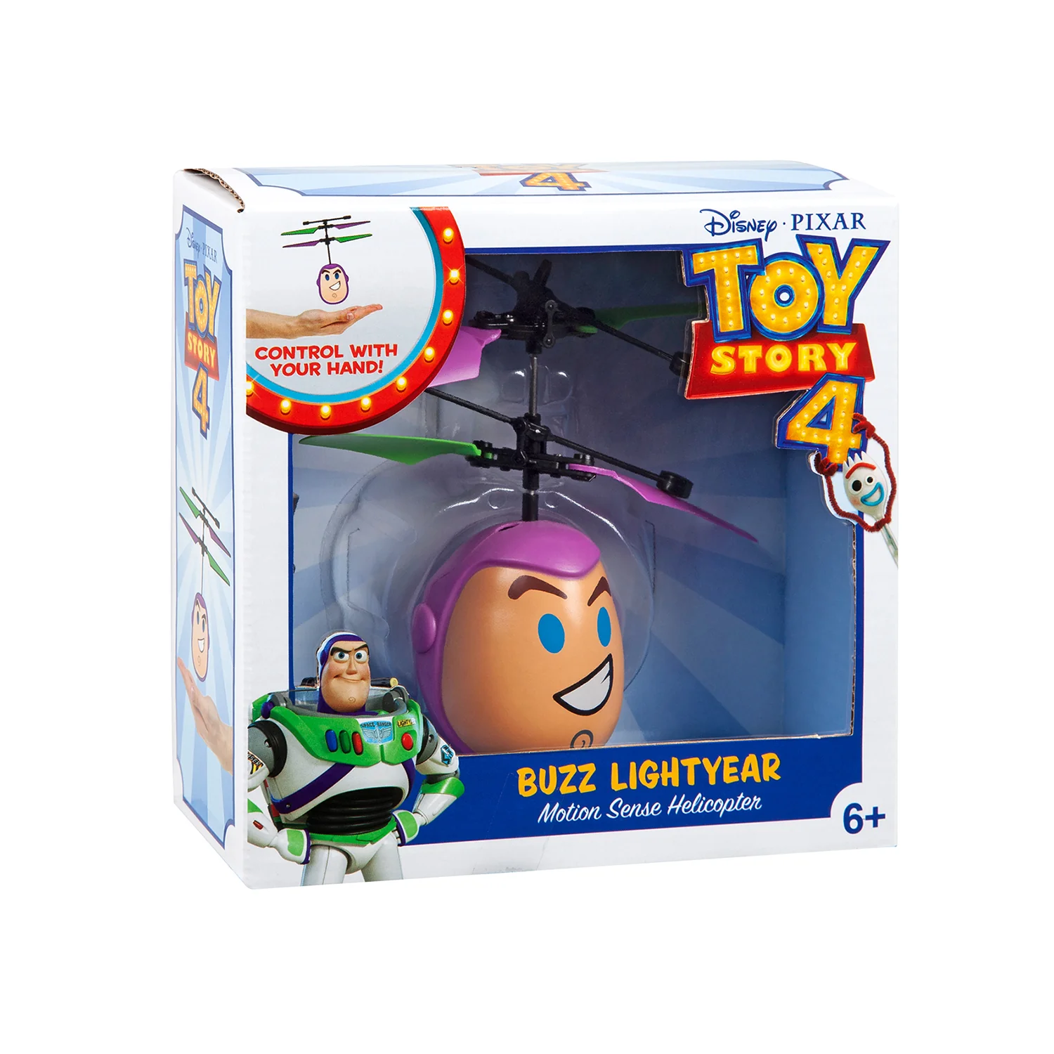 Pixar Toy Story Emoji Buzz Lightyear IR UFO Ball Helicopter - Image 4