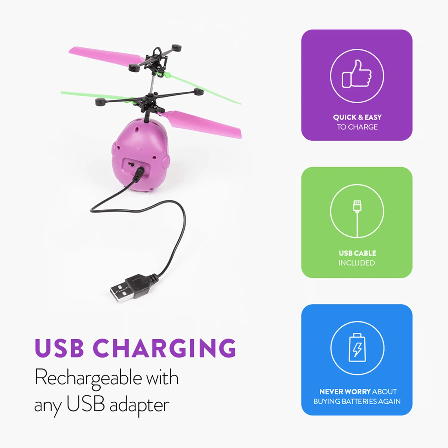 Pixar Toy Story Emoji Buzz Lightyear IR UFO Ball Helicopter - Image 7