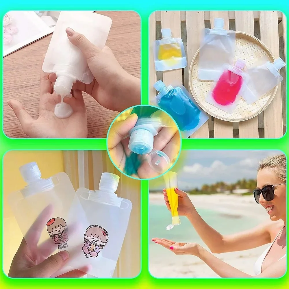 Portable Liquid Cosmetics Reffilable Squeeze Pouch - Image 10