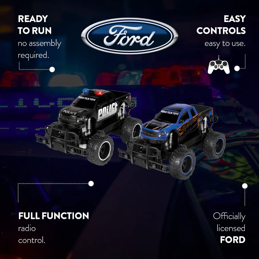 Ford F-150 SVT Raptor Police Pursuit RC Truck Double Pack - 1:24 Scale Replica - Image 2