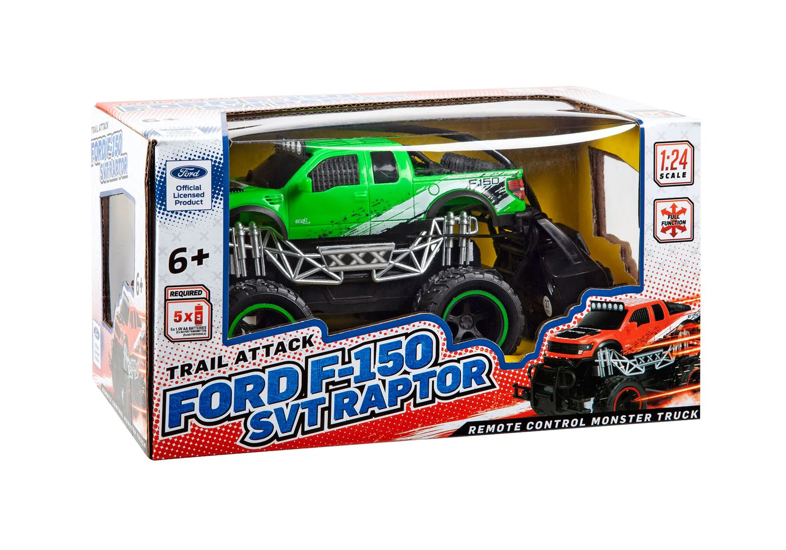 Trail Attack Ford F-150 SVT Raptor RC Monster Truck - 1:24 Scale Replica - Image 12