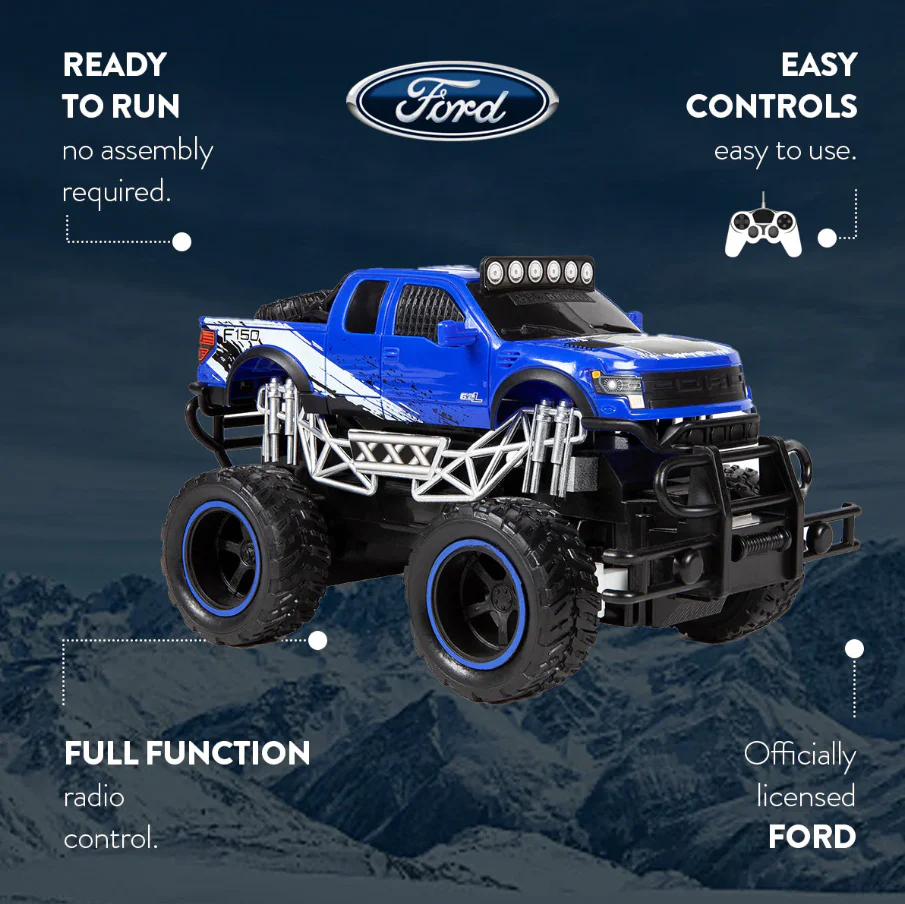 Trail Attack Ford F-150 SVT Raptor RC Monster Truck - 1:24 Scale Replica - Image 4
