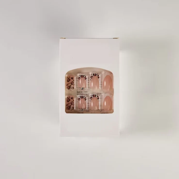 Reusable Press-On Nails – High-Gloss Acrylic Nail Set with Adhesive Tabs - Image 8