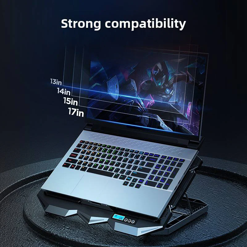 Silent Gaming Laptop Cooling Stand with Adjustable Bracket - Image 4