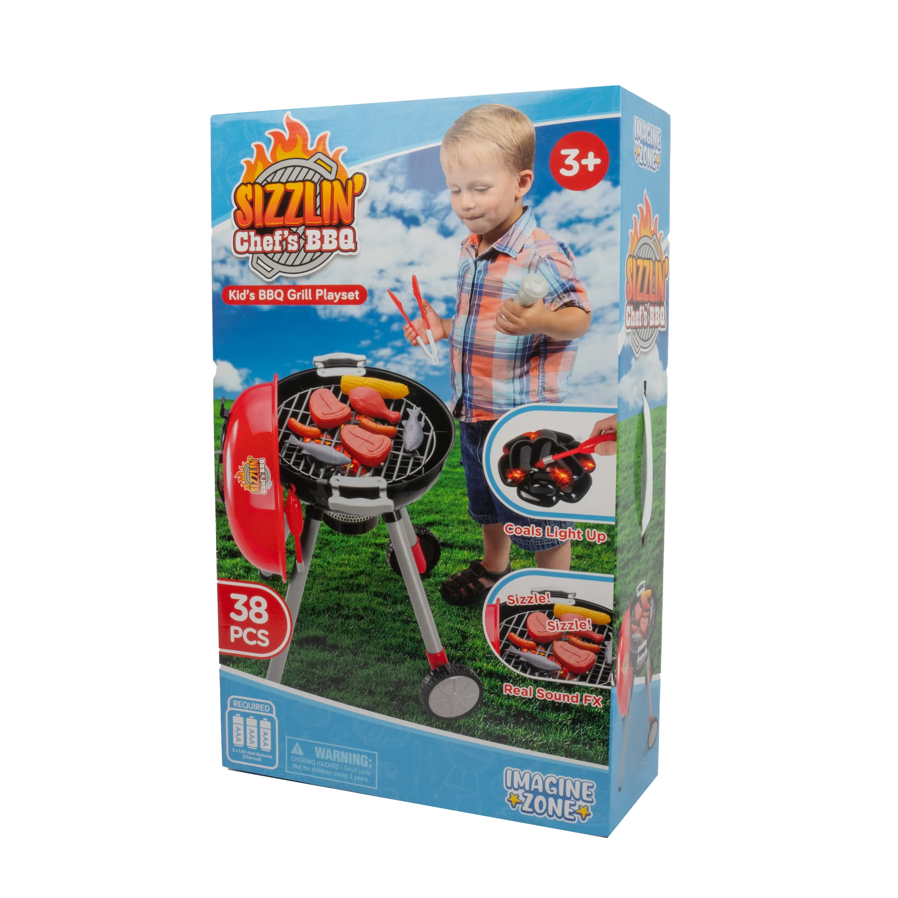 Sizzling Chef’s BBQ Playset – 38-Piece Kids Grill & Cooking Kit - Image 5