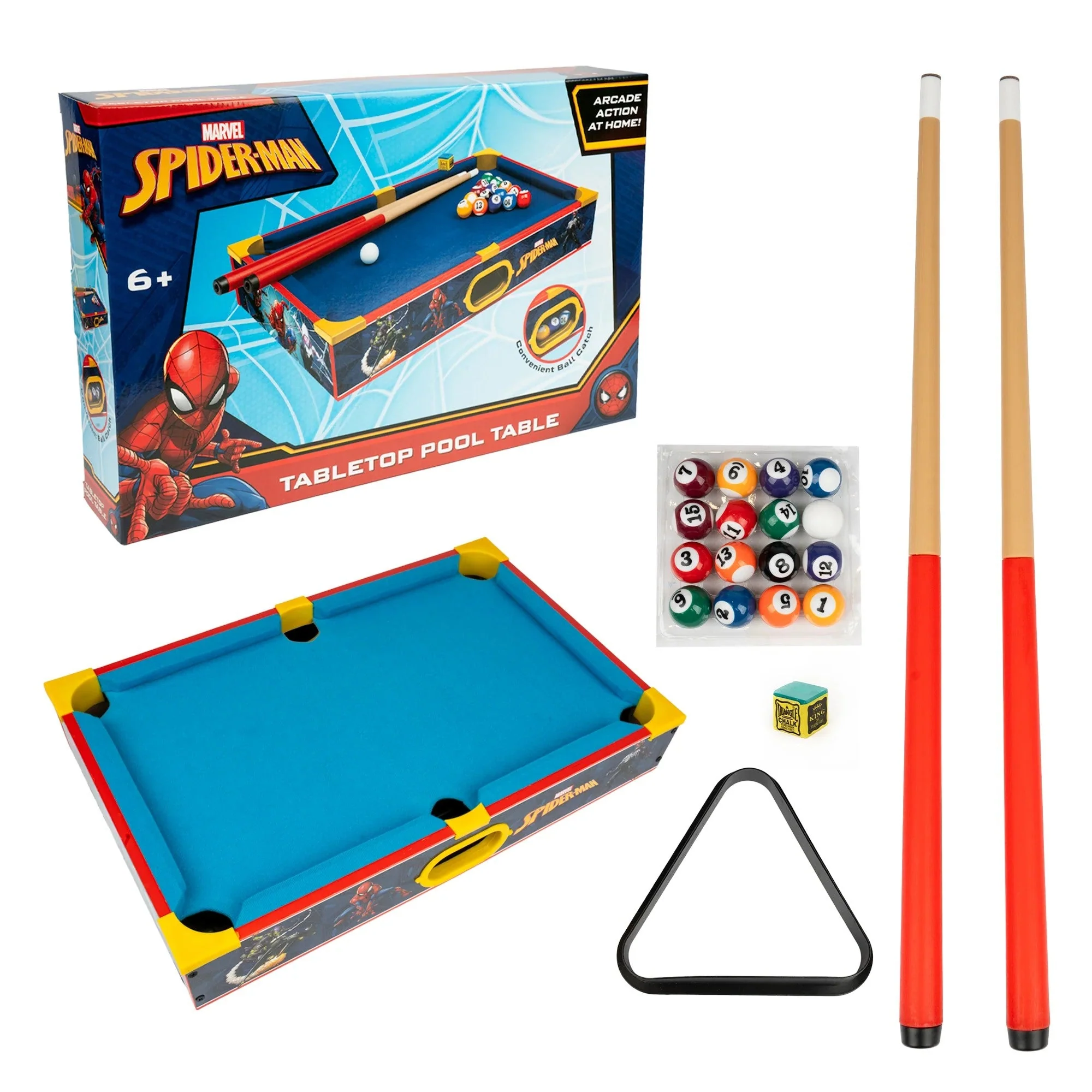 Spider-Man Wooden Tabletop Pool Table - Image 6
