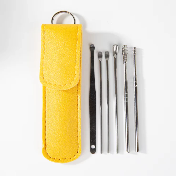 Stainless Steel Earwax Removal Tool Set – 6-Piece Cleaning Kit with Case - Image 9