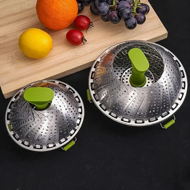 Stainless Steel Folding Steaming Rack - Image 2