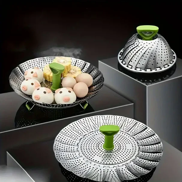 Stainless Steel Folding Steaming Rack - Image 3