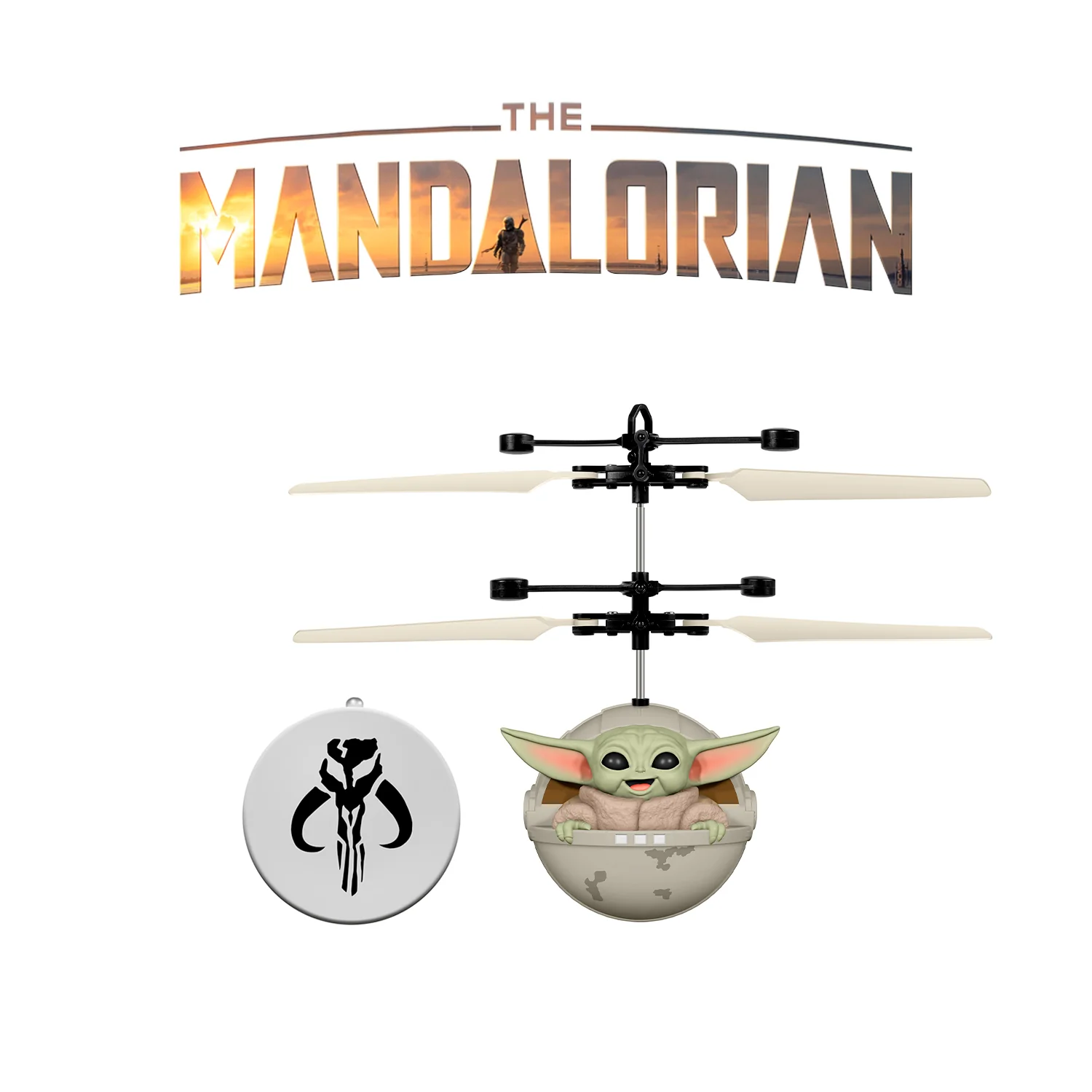 Star Wars Sculpted UFO Helicopter Series - The Mandalorian Flying Figures