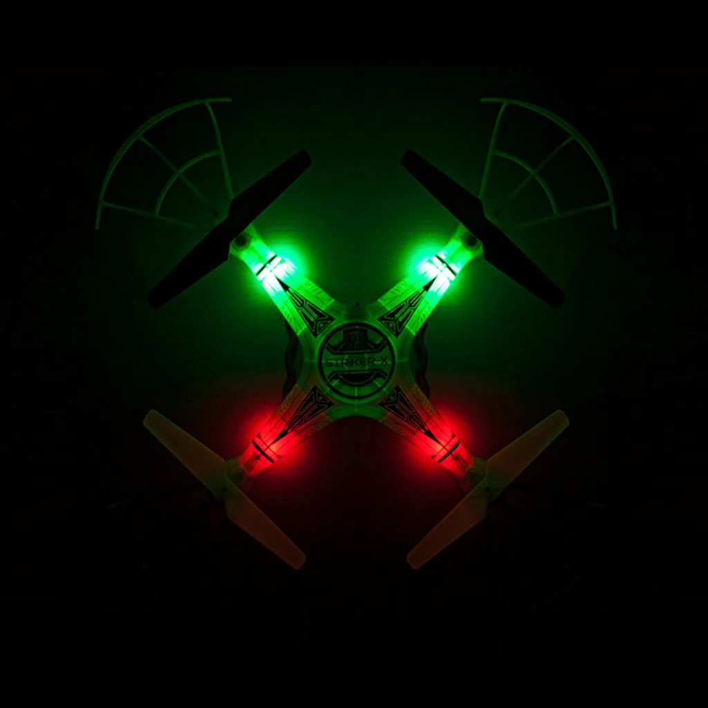 Striker-X Glow-in-the-Dark HD Camera Drone – 2.4GHz RC Quadcopter with HD Video & Night Flight Lights - Image 8