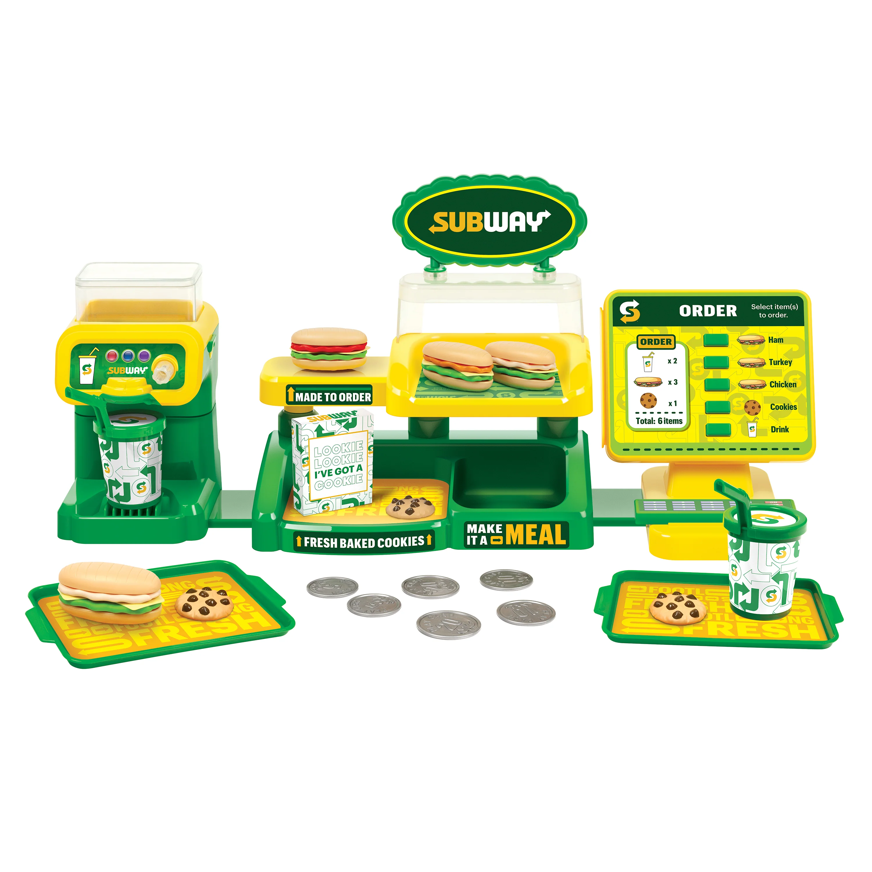 Subway Mini Restaurant Playset – 29 Piece Pretend Sandwich Shop
