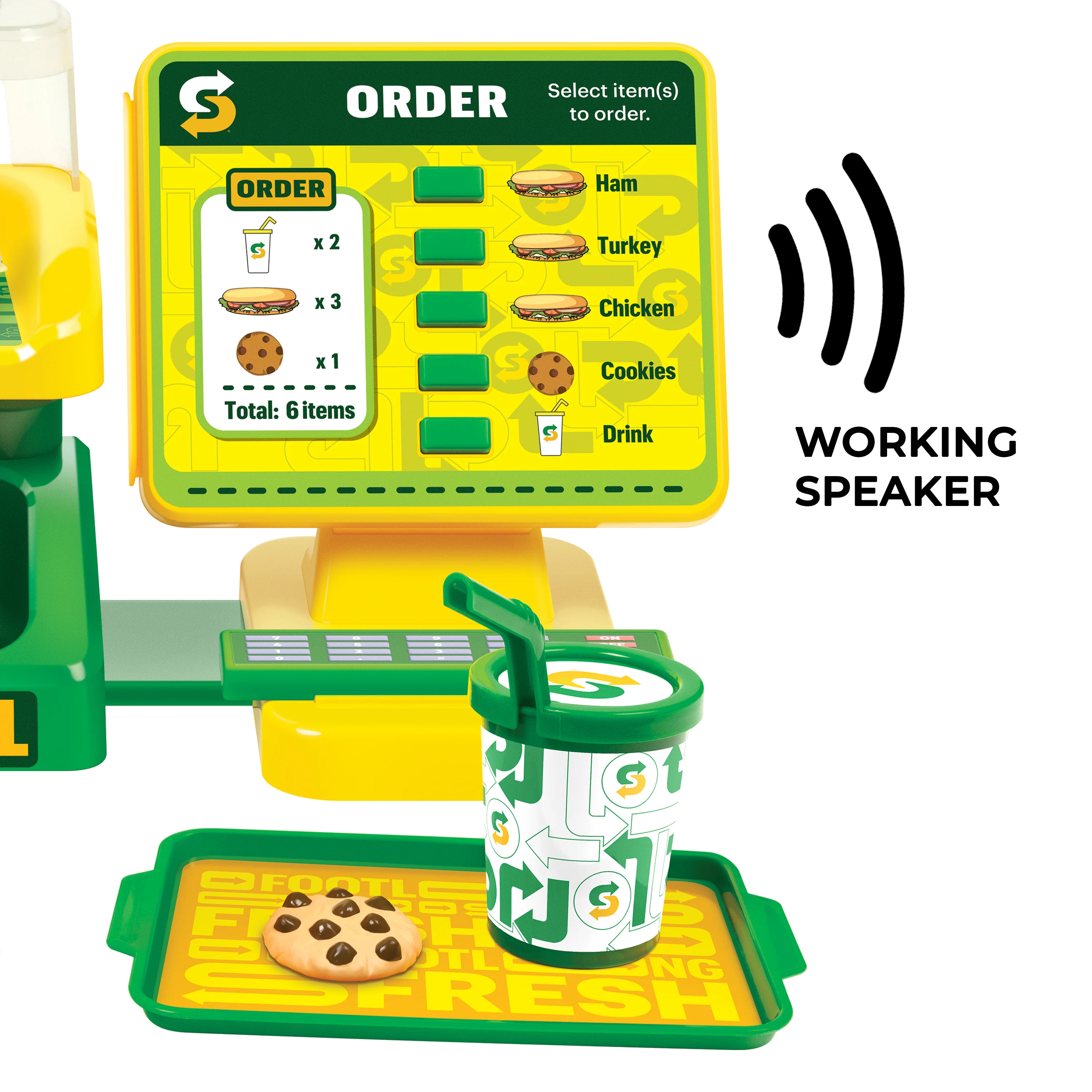 Subway Mini Restaurant Playset – 29 Piece Pretend Sandwich Shop - Image 2