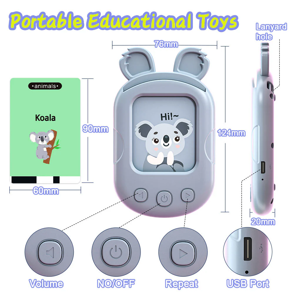 Talking Flash Card Machine – Interactive Preschool Learning Flashcards for Children - Image 6