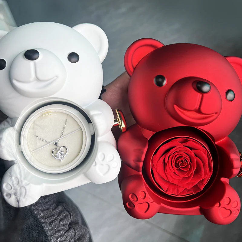 Teddy Bear - Eternal Rose Gifts Box - Image 2