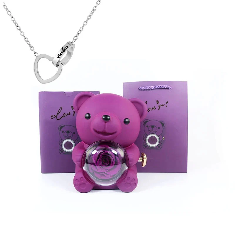 Teddy Bear - Eternal Rose Gifts Box - Image 22