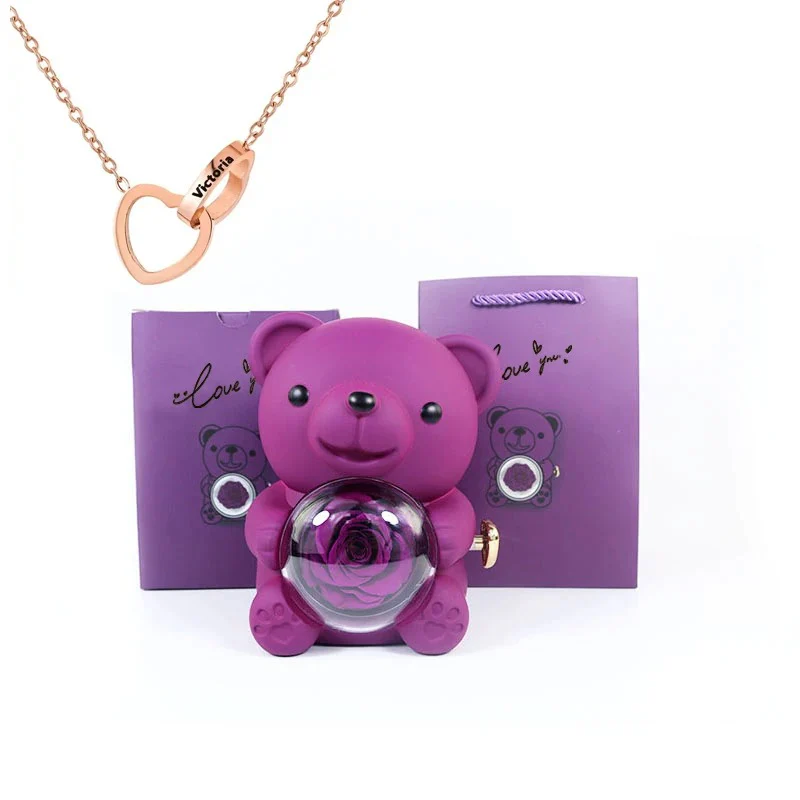 Teddy Bear - Eternal Rose Gifts Box - Image 24