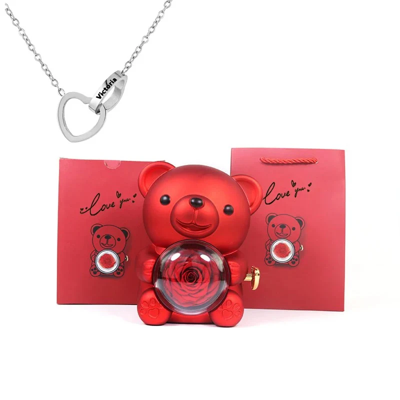 Teddy Bear - Eternal Rose Gifts Box - Image 7