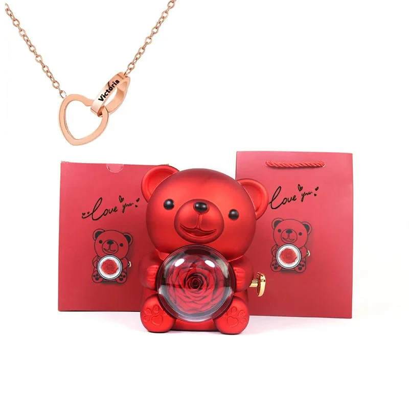 Teddy Bear - Eternal Rose Gifts Box - Image 9