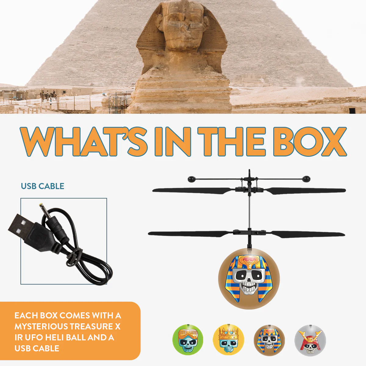 Treasure X Mystery Box Flying Figure IR UFO Ball Helicopter - Image 2