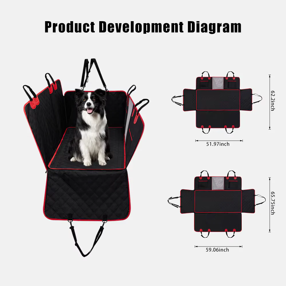 Waterproof Dog Car Seat Cover – Nonslip Back Seat Protector - Image 4