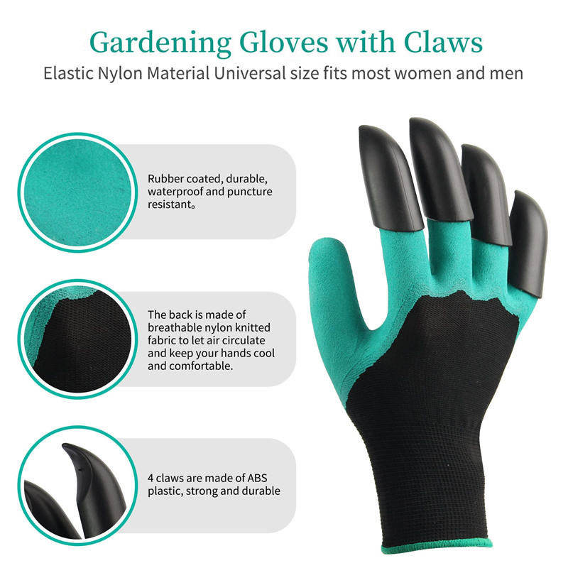 Waterproof Gardening Gloves with Claws – Durable Latex Grip for Digging & Planting - Image 4