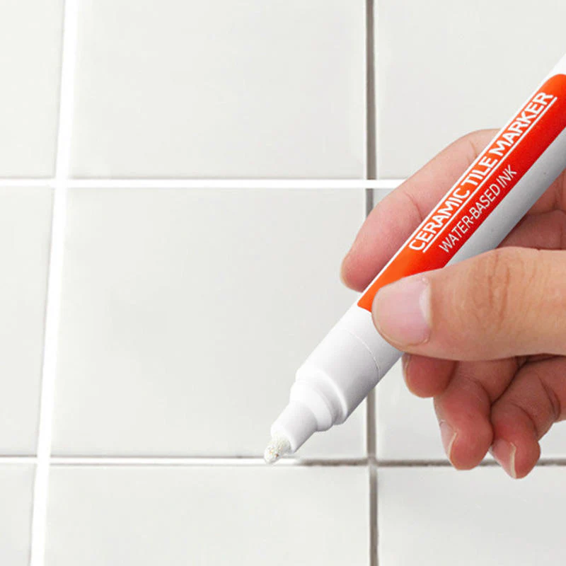 Waterproof Tile Grout Repair Pen – White Seam Restorer for Cleaning, Whitening, and Refreshing Bathroom and Kitchen Tiles